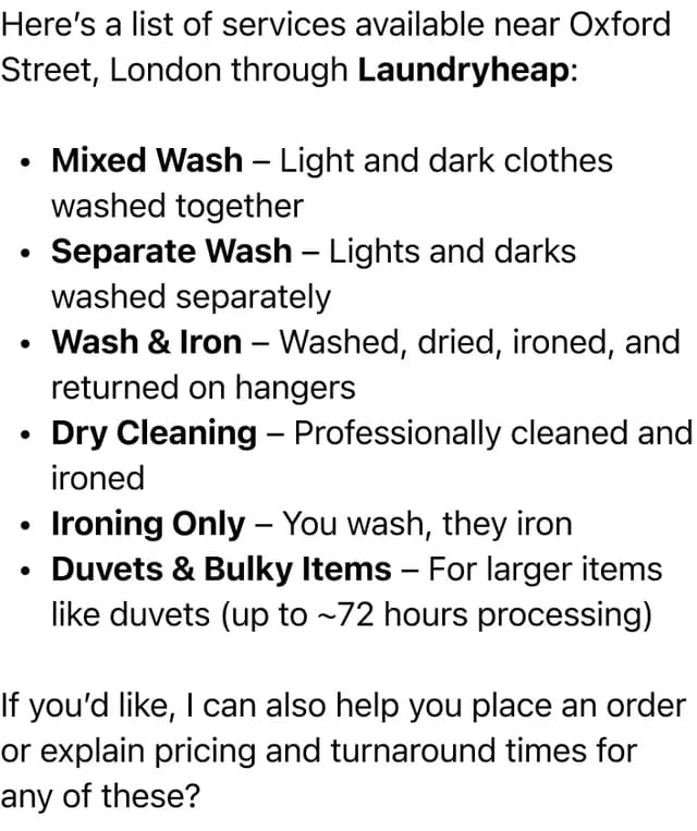 Laundryheap screenshot
