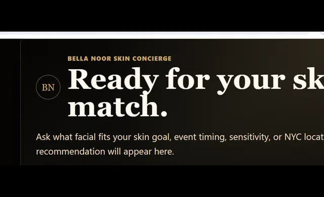 Bella Noor Skin Concierge screenshot