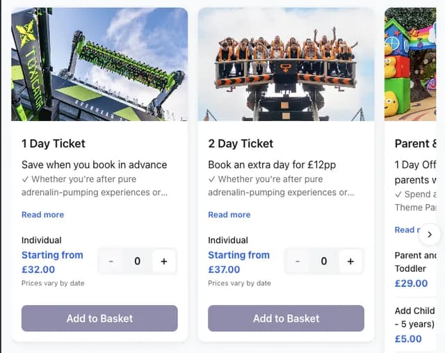Alton Towers Tickets screenshot