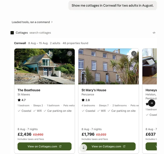 Cottages screenshot