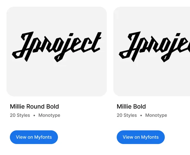 MyFonts screenshot