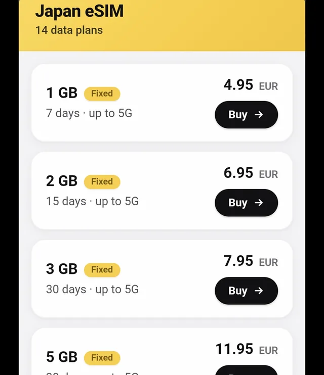 eSIM Finder screenshot