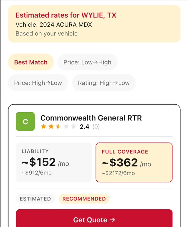 A-Max Auto Insurance screenshot