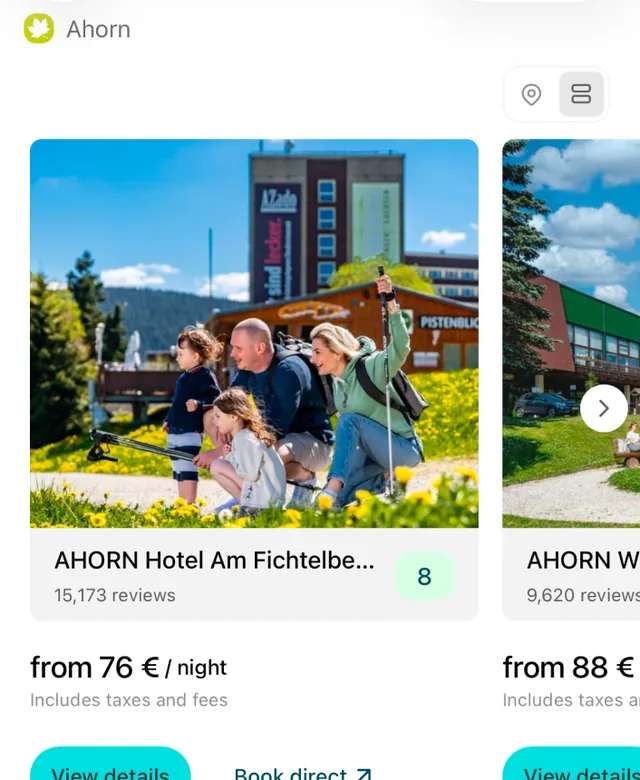 AHORN Hotels & Resorts screenshot
