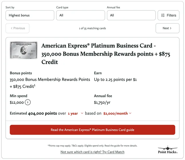 Point Hacks screenshot